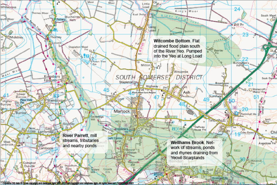 Map of areas